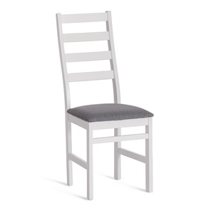 Обеденный стул ROSARIO / white, ткань тёмно-серая (150), id 19820 во Владивостоке